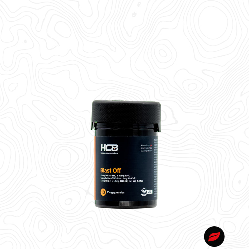 Highly Concentr8ed Blast Off 75mg Gummies (HHC+D9+THCP+HHCP)