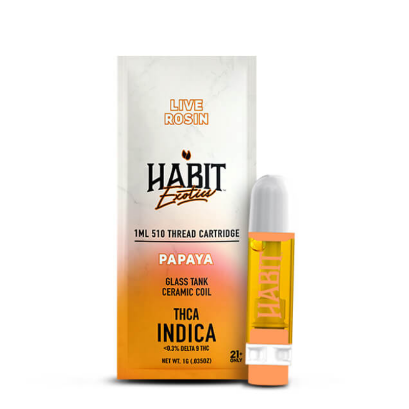 Habit Exotics 1G THCA Live Rosin Cartridges