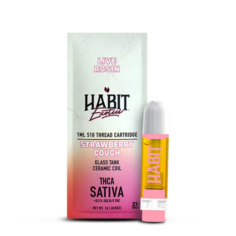 Habit Exotics 1G THCA Live Rosin Cartridges