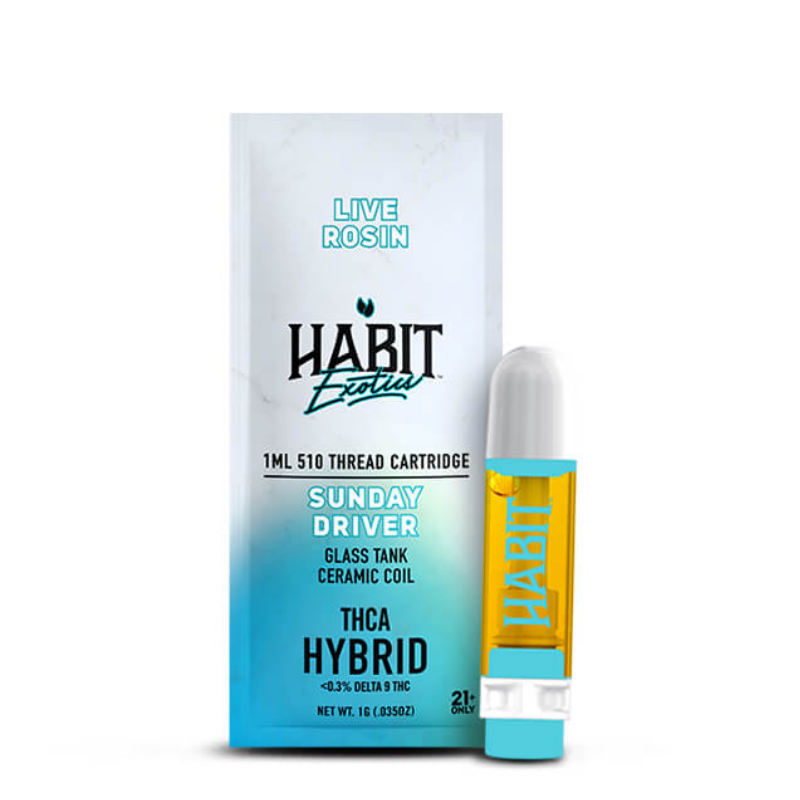 Habit Exotics 1G THCA Live Rosin Cartridges