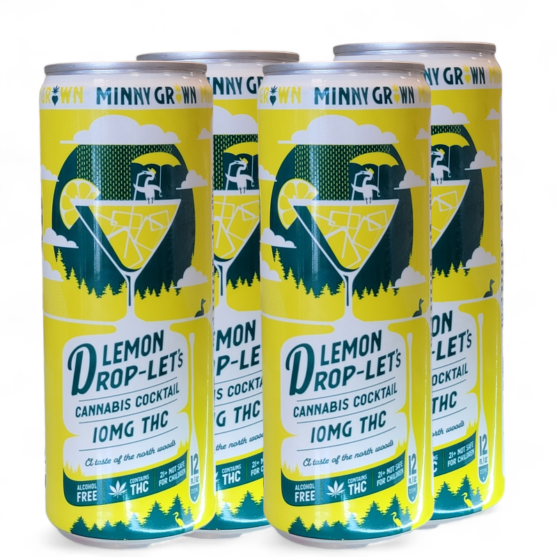 Mainstream CBD Minny Grown Lemon Droplets 4pk