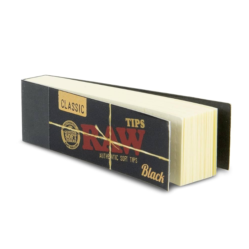 RAW™ Black Rolling Tips – Natural Unrefined
