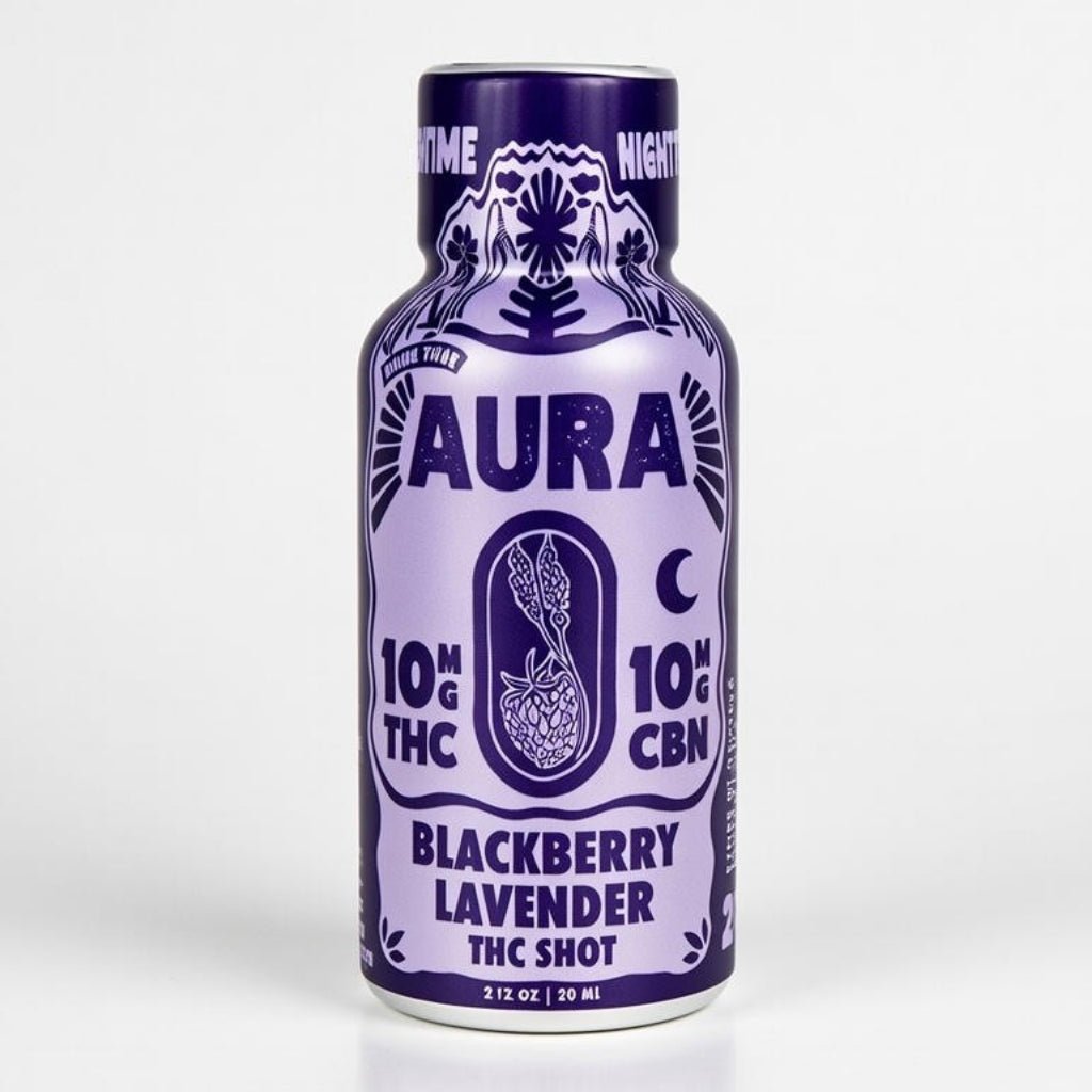 Aura Blackberry Lavender 10mg THC + CBN Shot