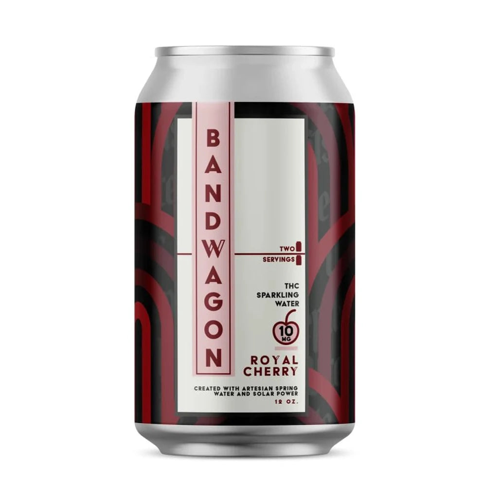 Bandwagon Royal Cherry 10mg THC sparkling water can