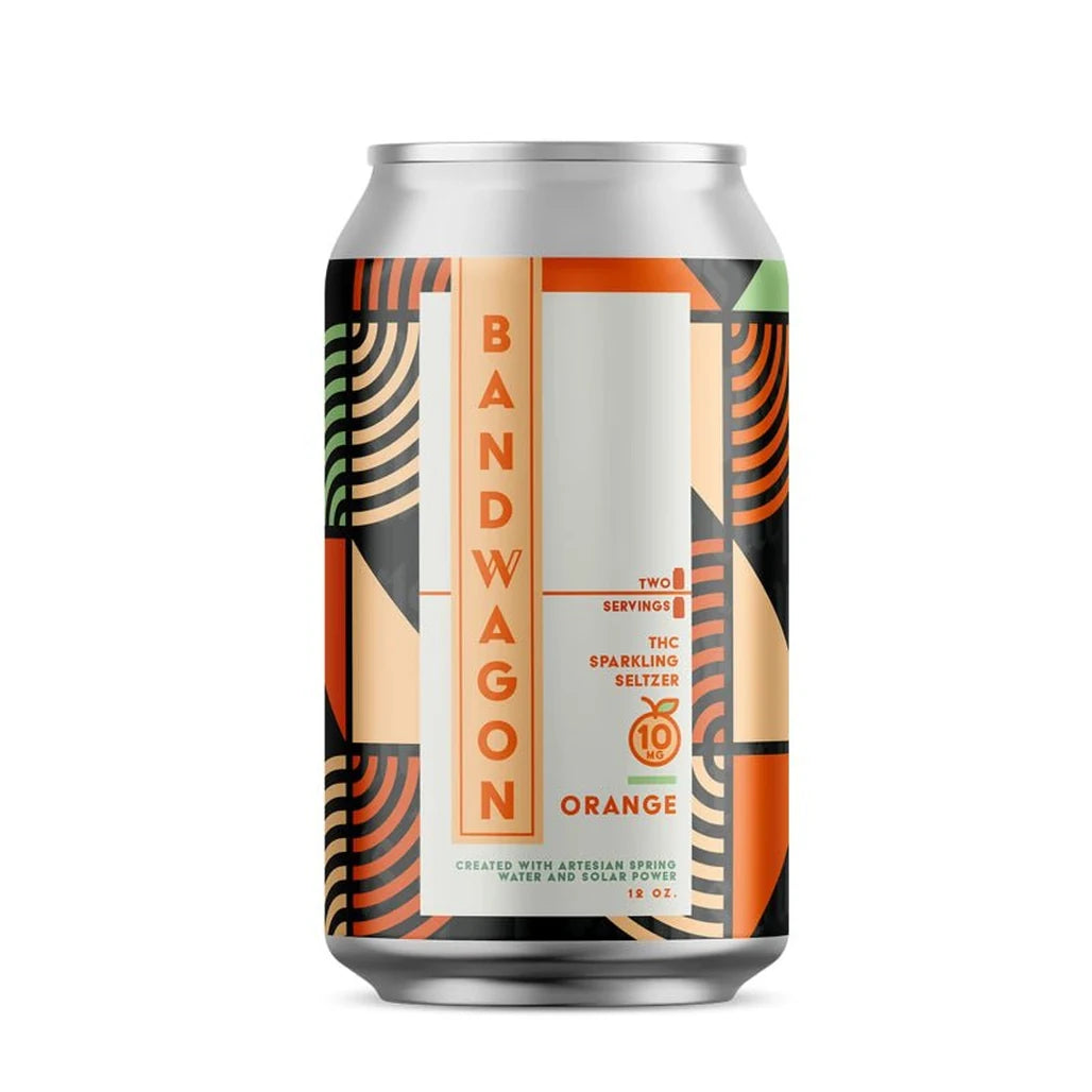 Bandwagon Orange 10mg THC sparkling water can