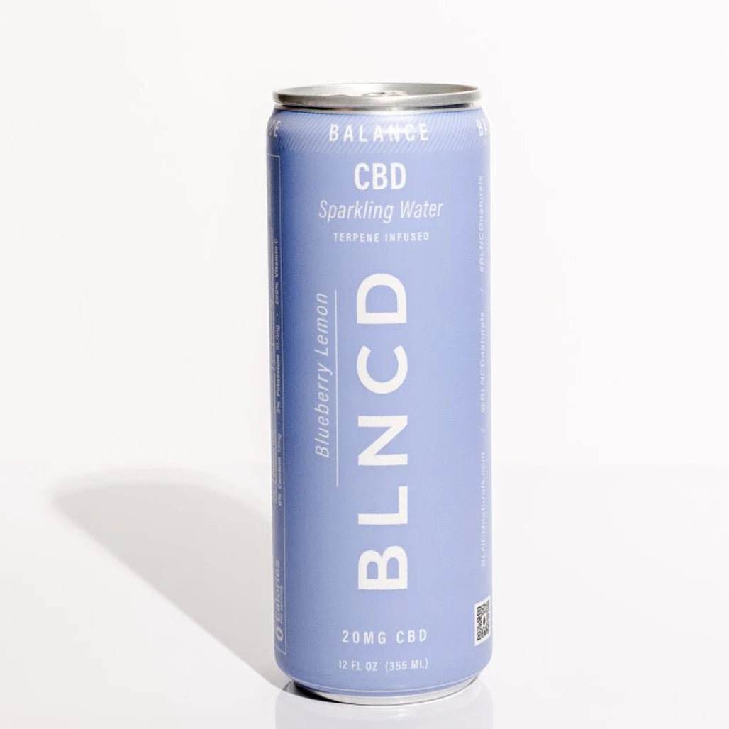 BLNCD Balance blueberry lemon 20mg CBD sparkling water can