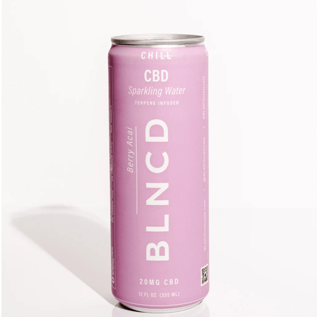 BLNCD Chill berry acai 20mg CBD sparkling water can