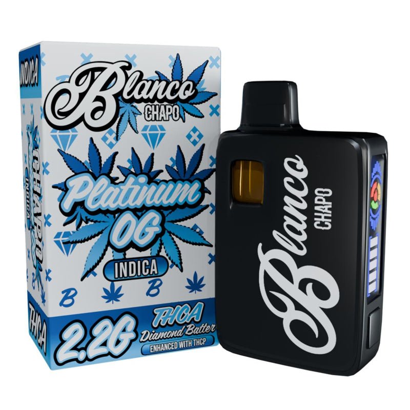 Platinum OG Chapo Blanco 2.2g THCA THCP Disposable VapeBruce Banner Chapo Blanco 2.2g Diamond Batter Disposable Vape