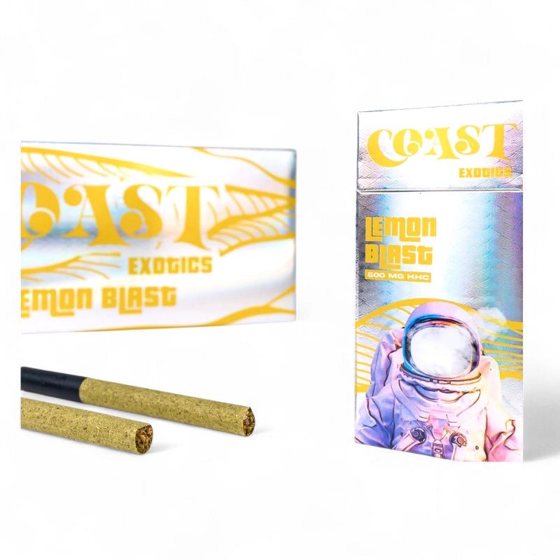 Coast Lemon Burst HHC Hemp Cigarettes 50mg
