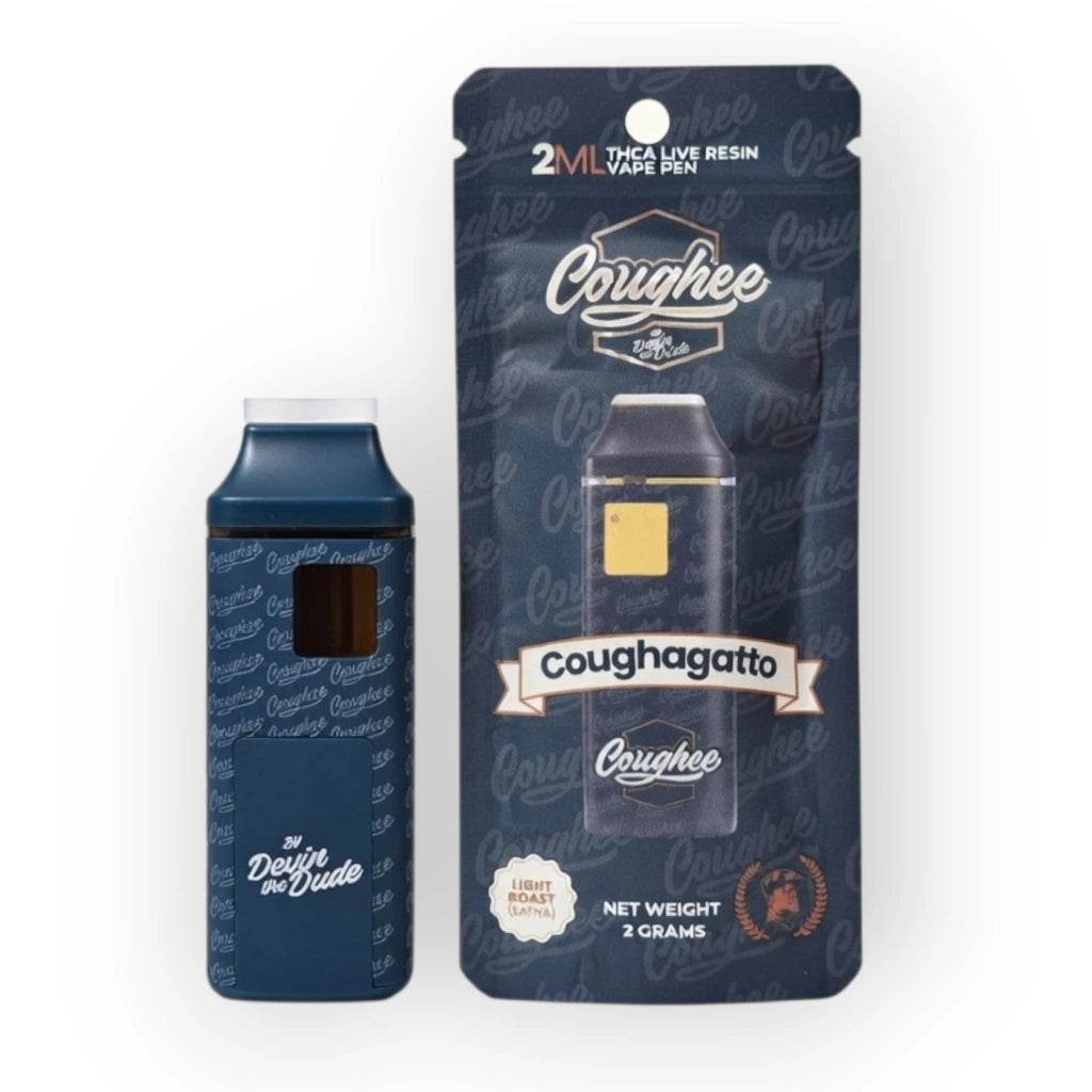 Coughee THCa Disposable Vape 2g – Espresso OG (Indica), Morning Roast (Sativa), Coughagatto (Sativa)