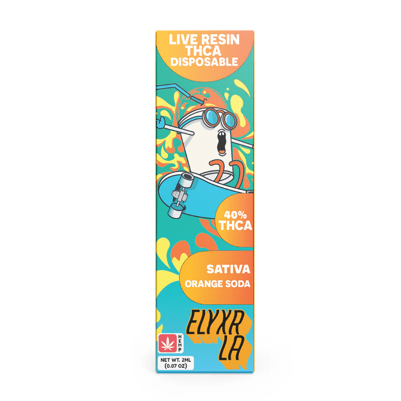 Elyxr LA Orange Soda 2g Live Resin THCA Disposable (Sativa)