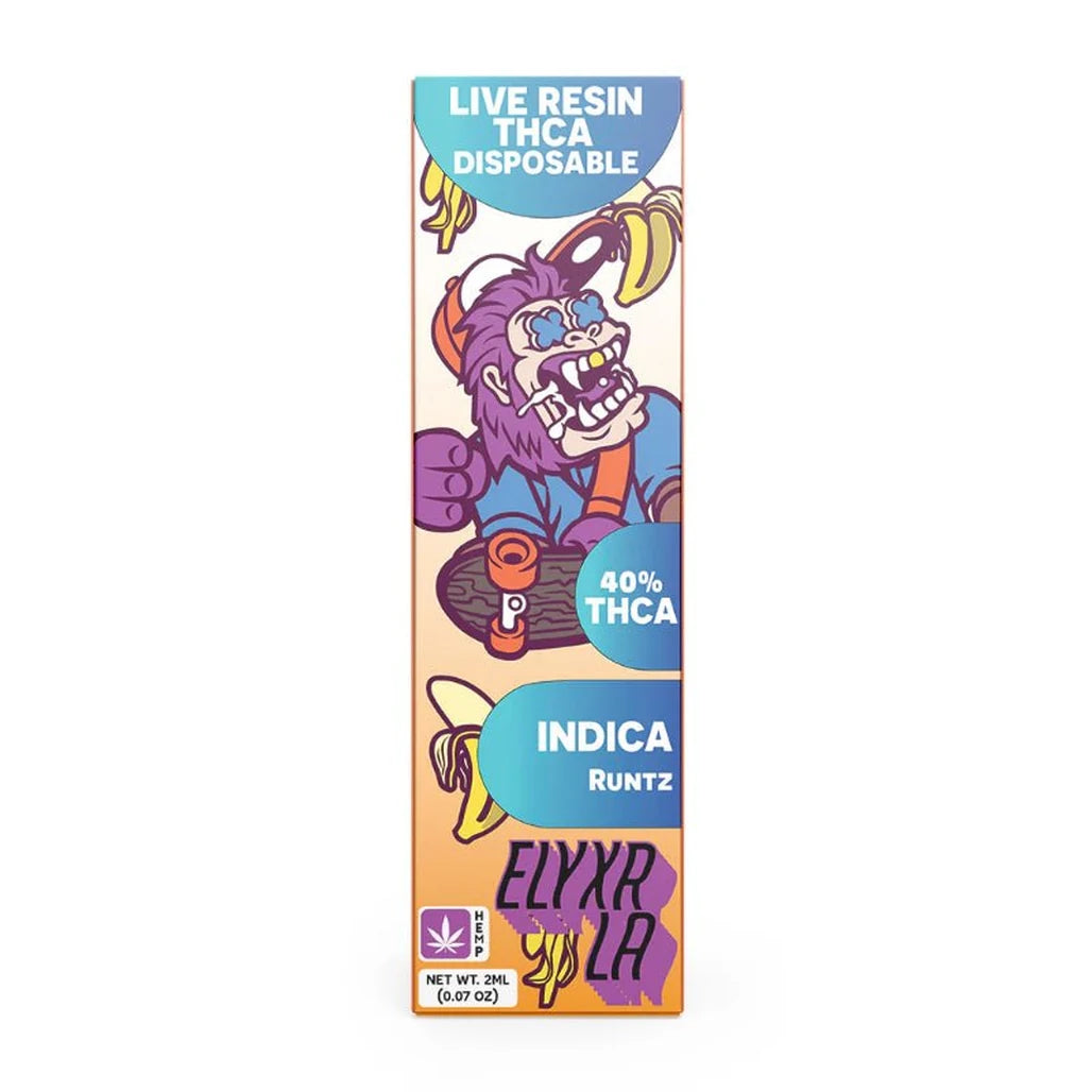Elyxr LA Runtz 2g live resin THCA disposable (indica)