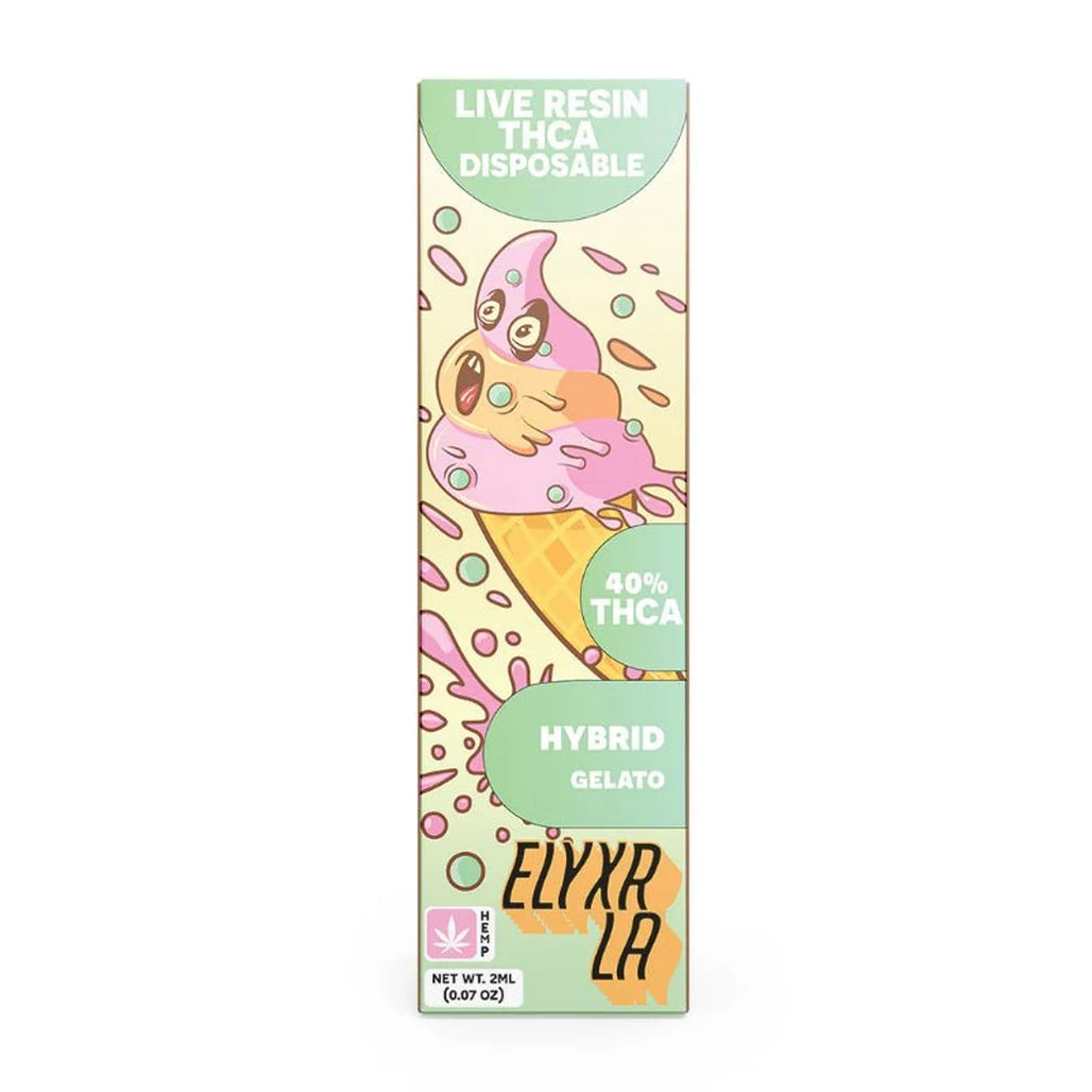 Elyxr LA Gelato 2g live resin THCA disposable (hybrid)