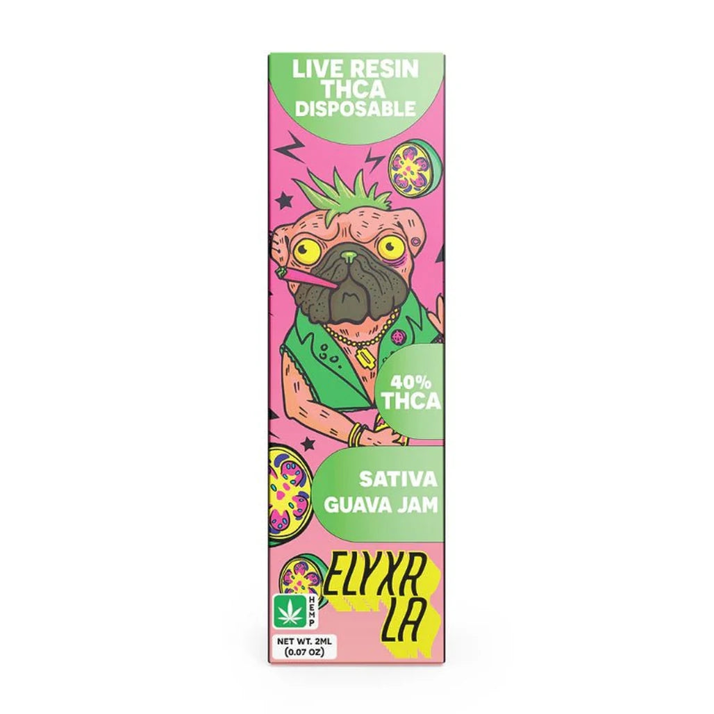 Elyxr LA Guava Jam 2g live resin THCA disposable (sativa)
