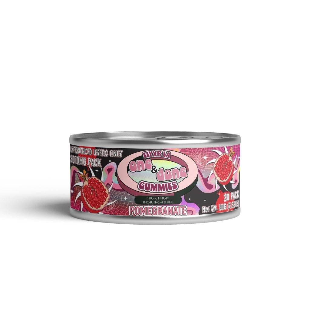 Elyxr LA One & Done Gummies (138mg HHC, 6.5mg HHC-P, 6.5mg THC-P, 1mg THC-H, 1mg THC-B
