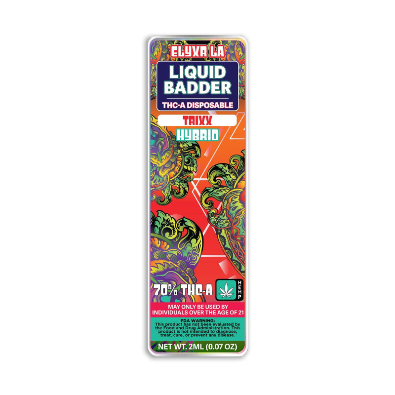 Elyxr LA Trixx 70% THCa Liquid Badder Disposable 2g – Fruity Cereal Hybrid