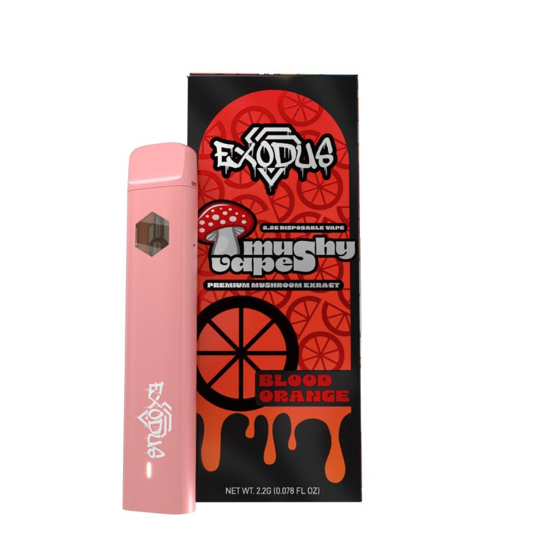 Exodus Mushy Vapes Blood Orange 2.2g Mushroom Disposable β Deep Citrus Blood Orange Uplift