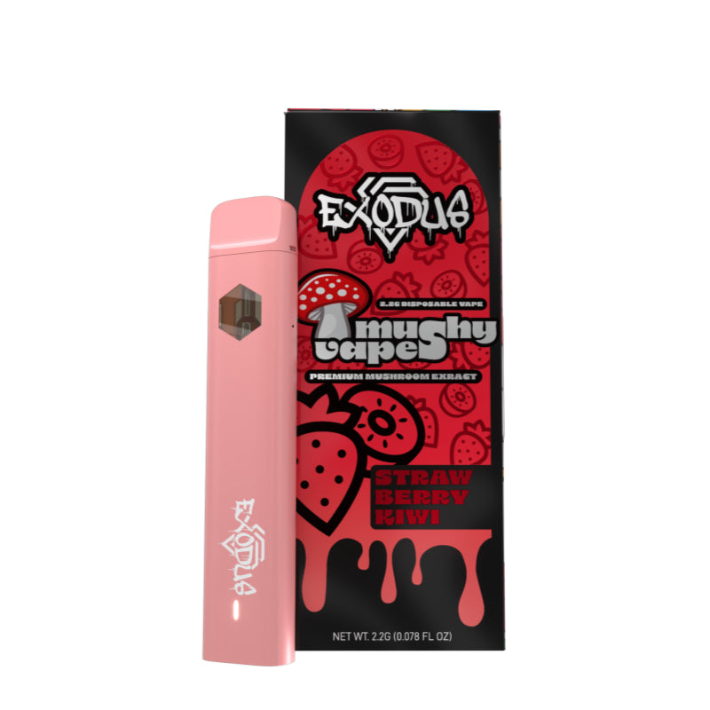 Exodus Mushy Vapes Strawberry Kiwi 2.2g Mushroom Disposable – Juicy Strawberry-Kiwi Mood Lift