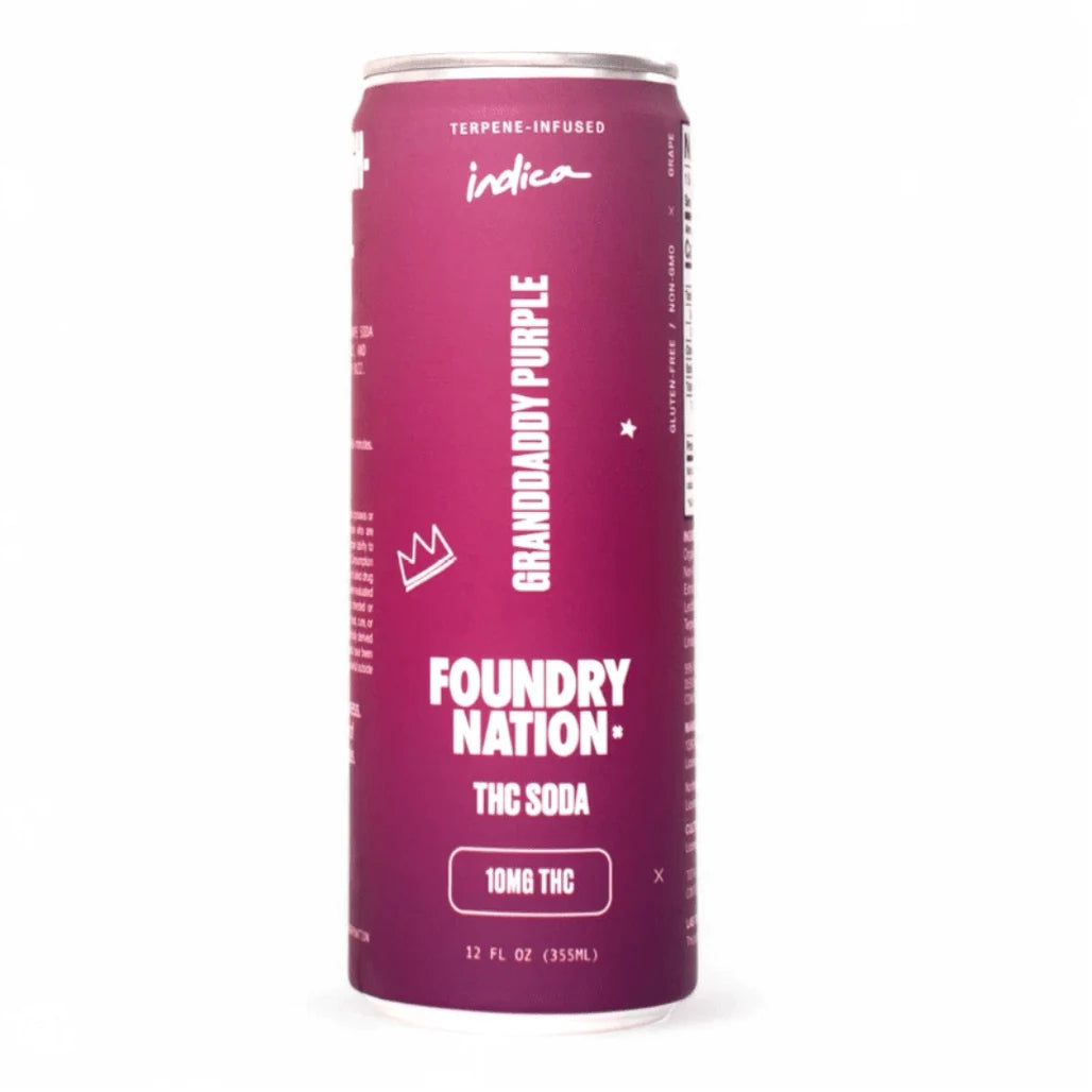 Foundry Nation Granddaddy Purple 10mg THC soda can