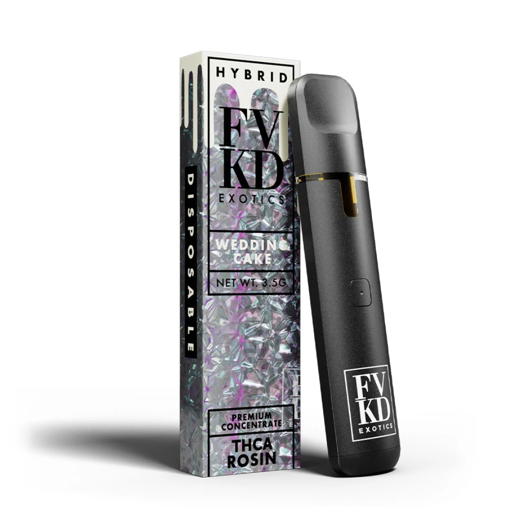 FVKD Exotics THCA Live Rosin Disposable 3.5g – Wedding Cake