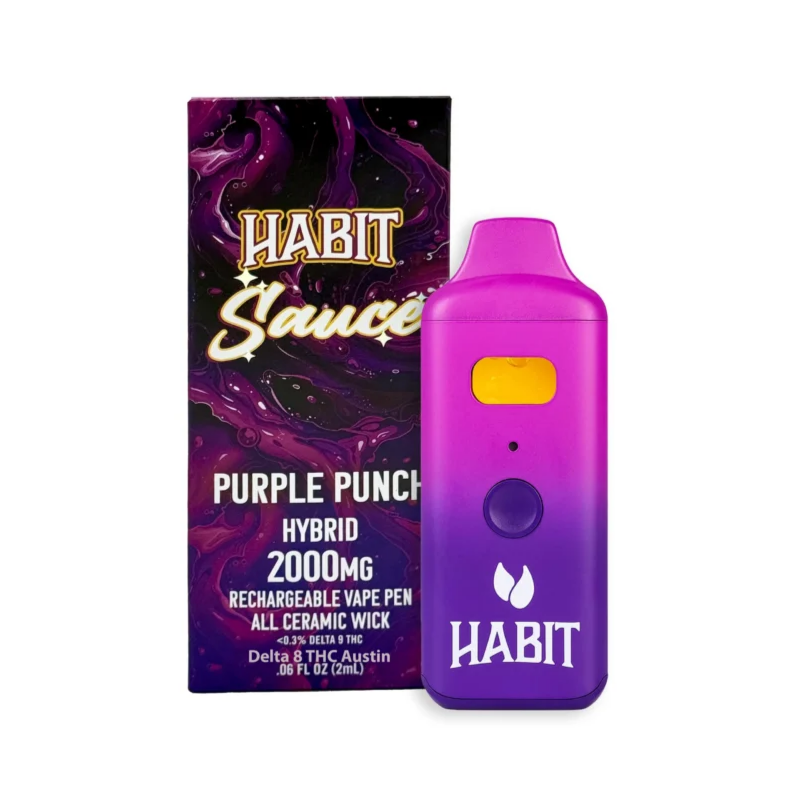 Habit Purple Punch 2g THCA Disposable Vape 2000mg (Hybrid)