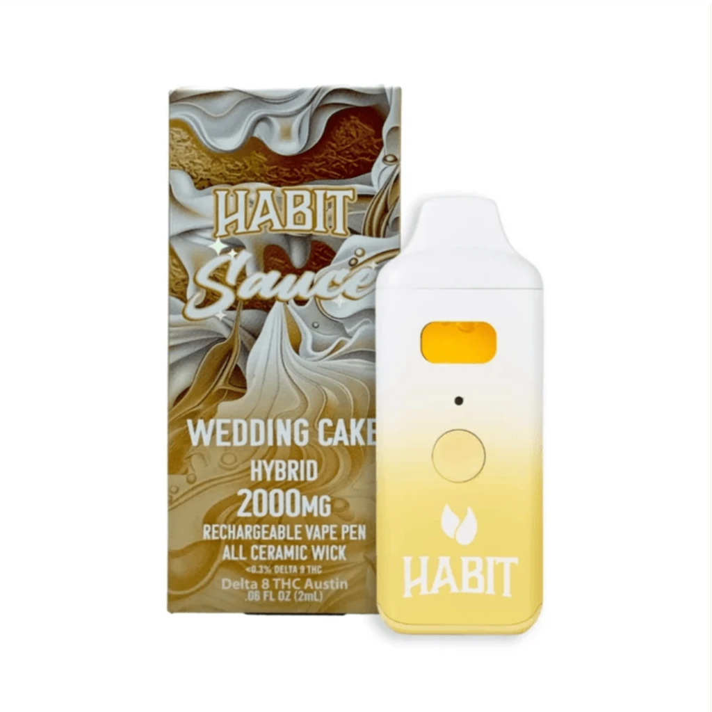 Habit 2g THCA Rechargeable Disposable – Wedding Cake (Hybrid)