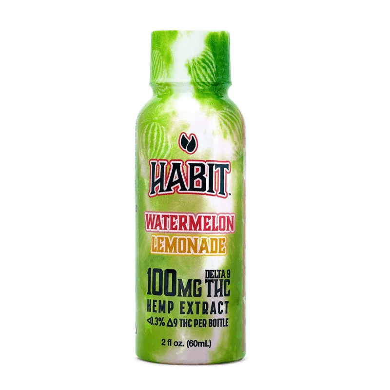 Habit Delta 9 Hemp Shots 100mg THC 60mL – Strawberry Lemonade, Watermelon Lemonade, Sleepytime Mango CBN
