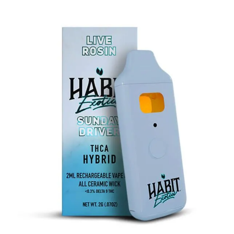 Habit Sunday Driver 2G Live Rosin THCA Disposable β Balanced Hybrid