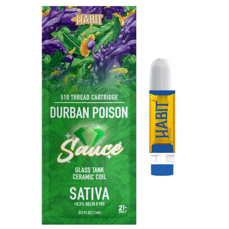 Habit Durban Poison THCA Live Terpene Cartridge 1g (Sativa)