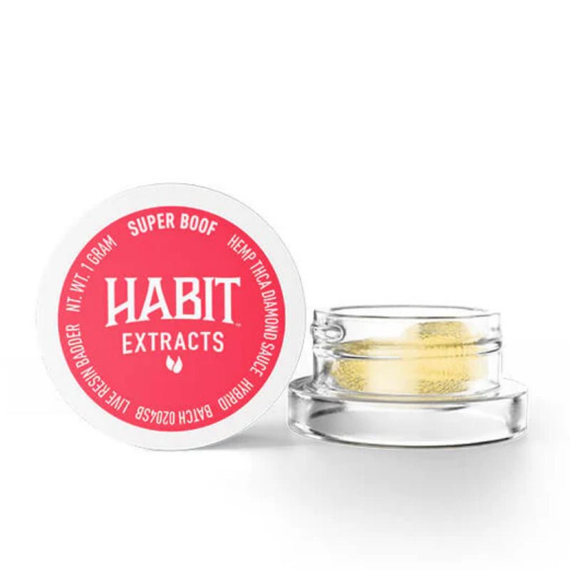 Habit THCa Diamond Sauce Live Resin Badder – Super Boof, The Original Z, Jack Herer, Green Crack