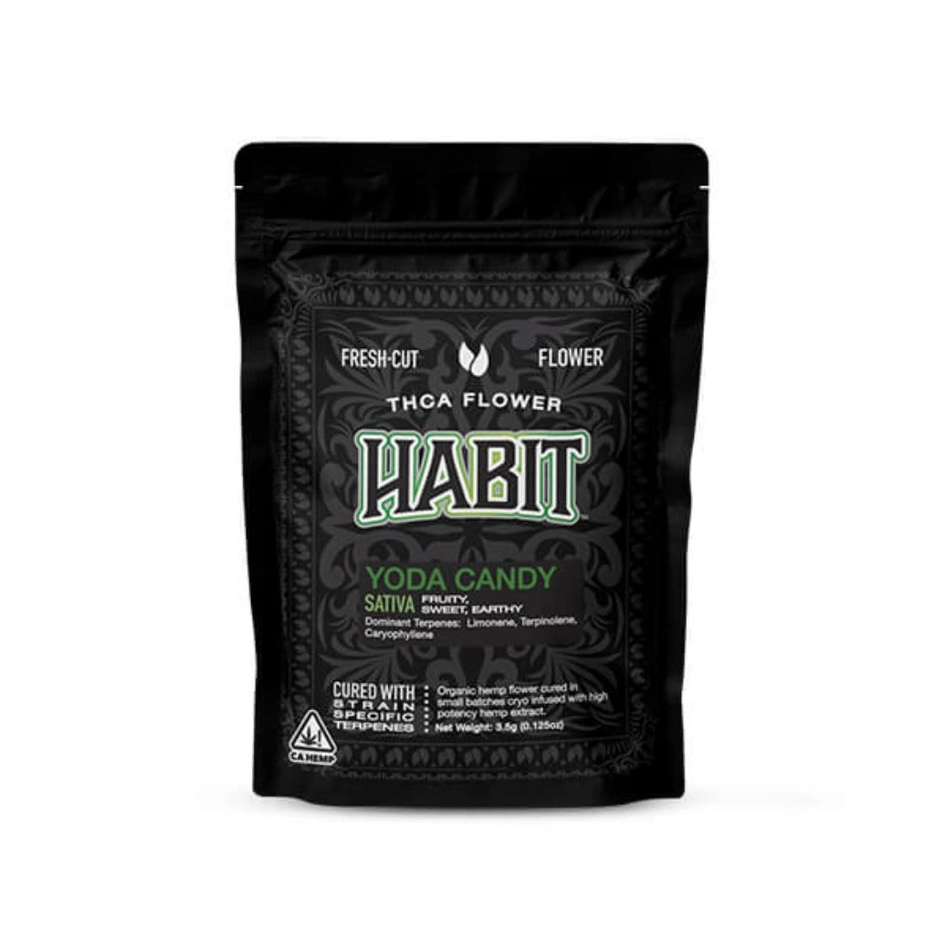 Habit THCa Flower 3.5g Bag – Hand-Trimmed Premium Buds Yoda Candy