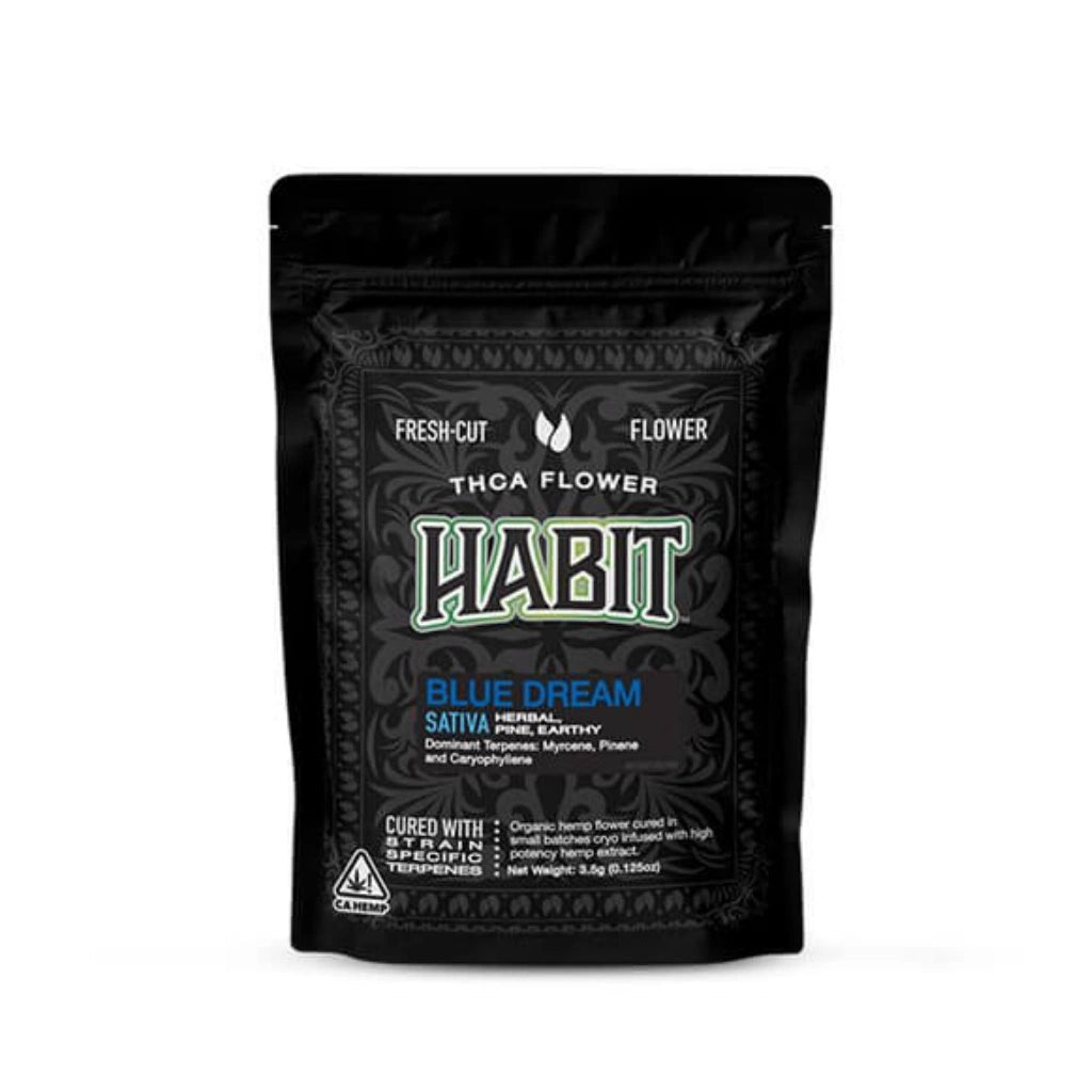 Habit THCa Flower 3.5g Bag – Hand-Trimmed Premium Buds Blue Dream