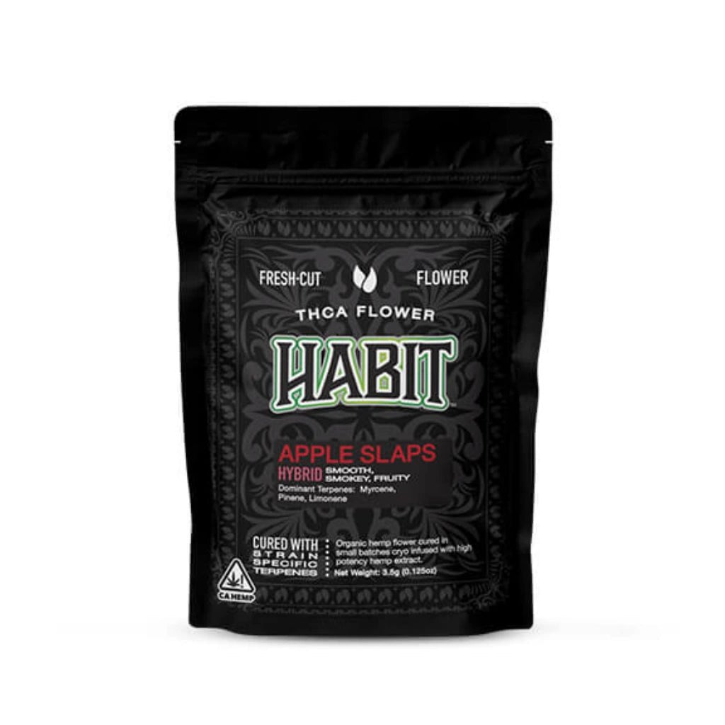 Habit THCa Flower 3.5g Bag – Hand-Trimmed Premium Buds Apple Slaps