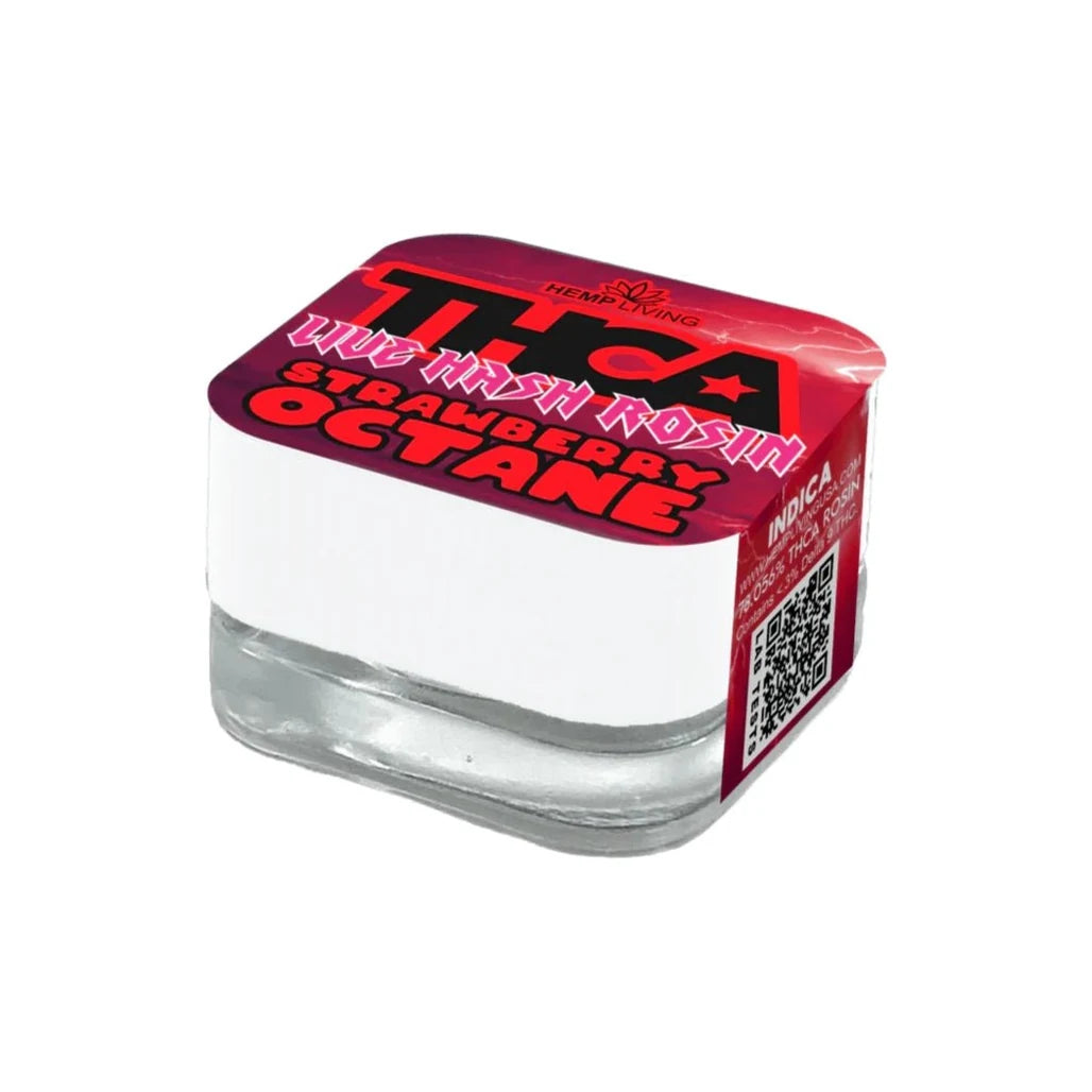 Hemp Living Strawberry Octane THCA live hash rosin 1g (indica)