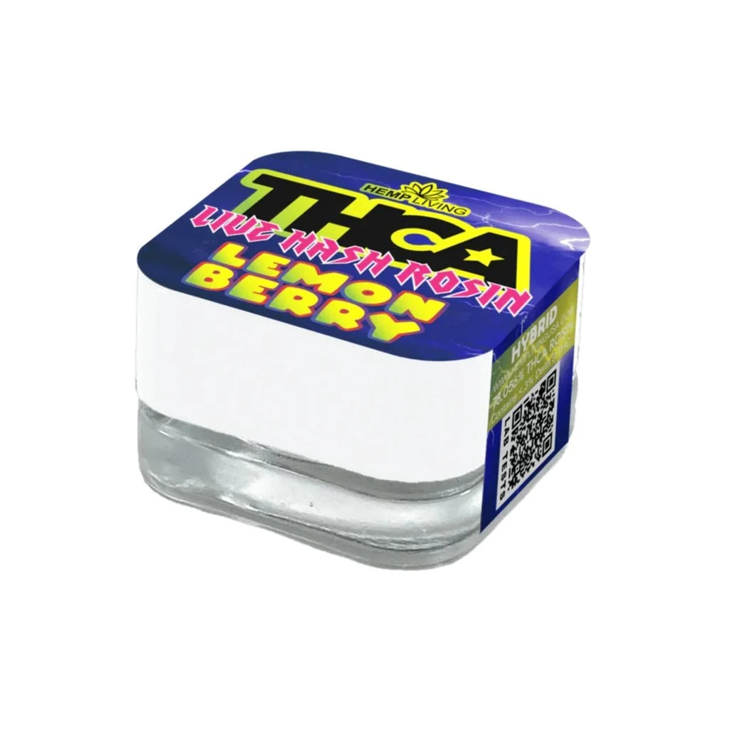 Hemp Living Lemon Berry THCA live hash rosin 1g (hybrid)