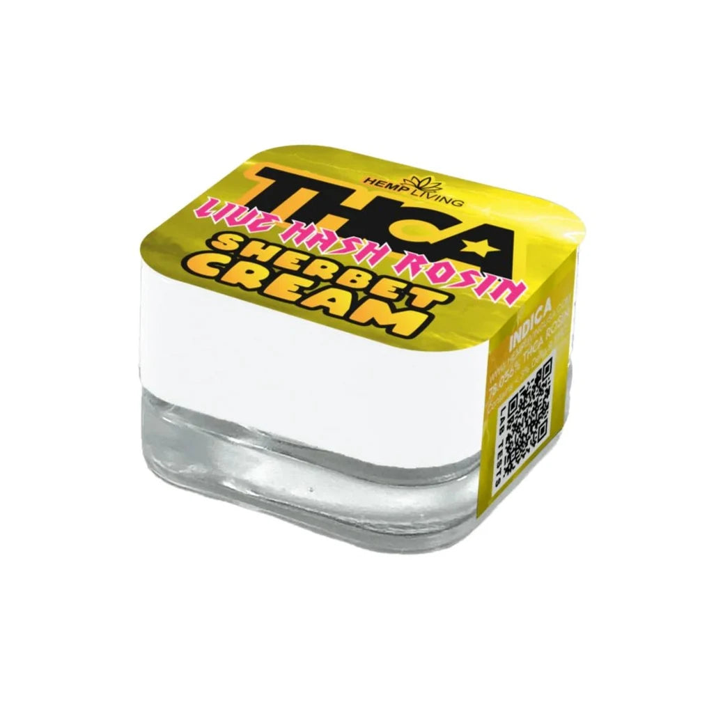 Hemp Living Sherbet Cream THCA live hash rosin 1g (indica)