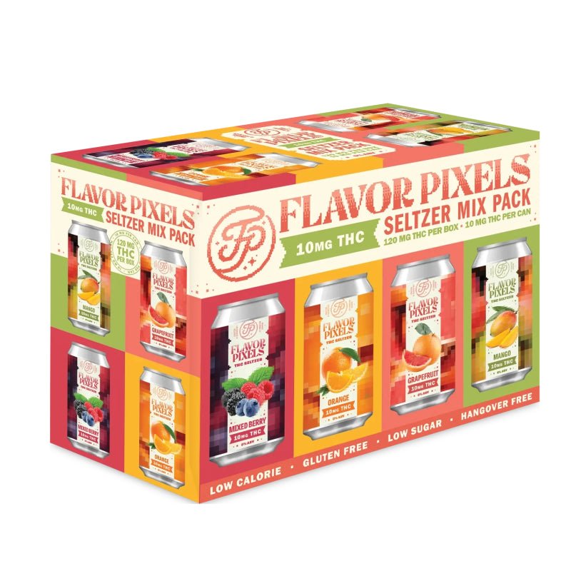 Insight Flavor Pixels 10mg THC Seltzer 12-Pack – Mixed Berry