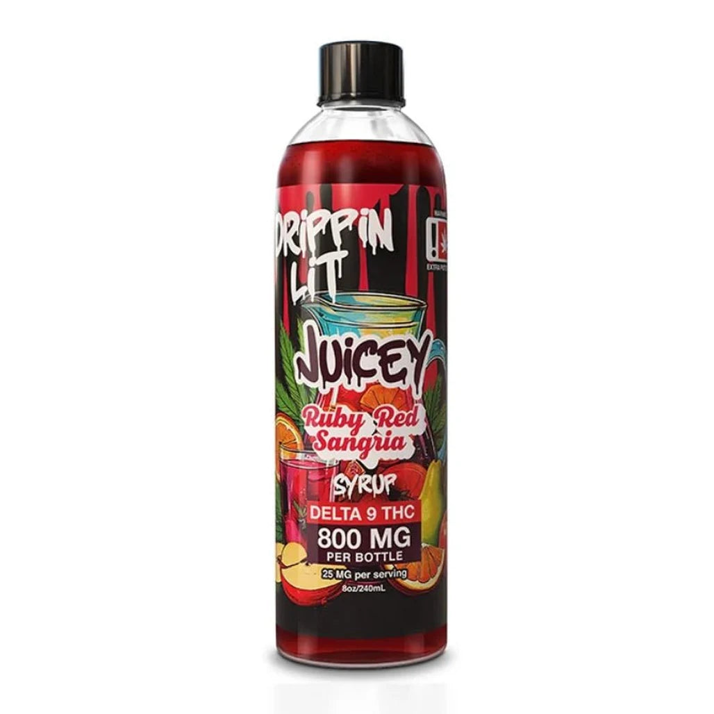 Juicey Drippin Lit Ruby Red Sangria 800mg Delta-9 THC syrup