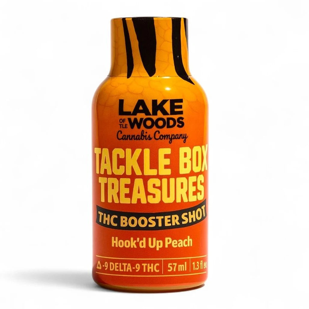 Lake of the Woods Tackle Box Treasures Hook'd Up Peach 10mg THC shot