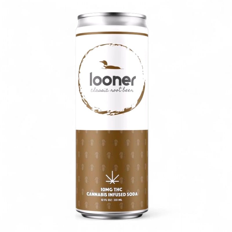 Looner 10mg THC Drinks – Sweet Orange, Wild Grape, Rootbeer, Pink Lemonade, Dew & More | 12 oz