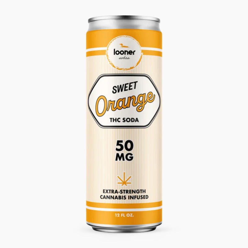 Looner Sweet Orange 50mg Delta-9 THC Soda
