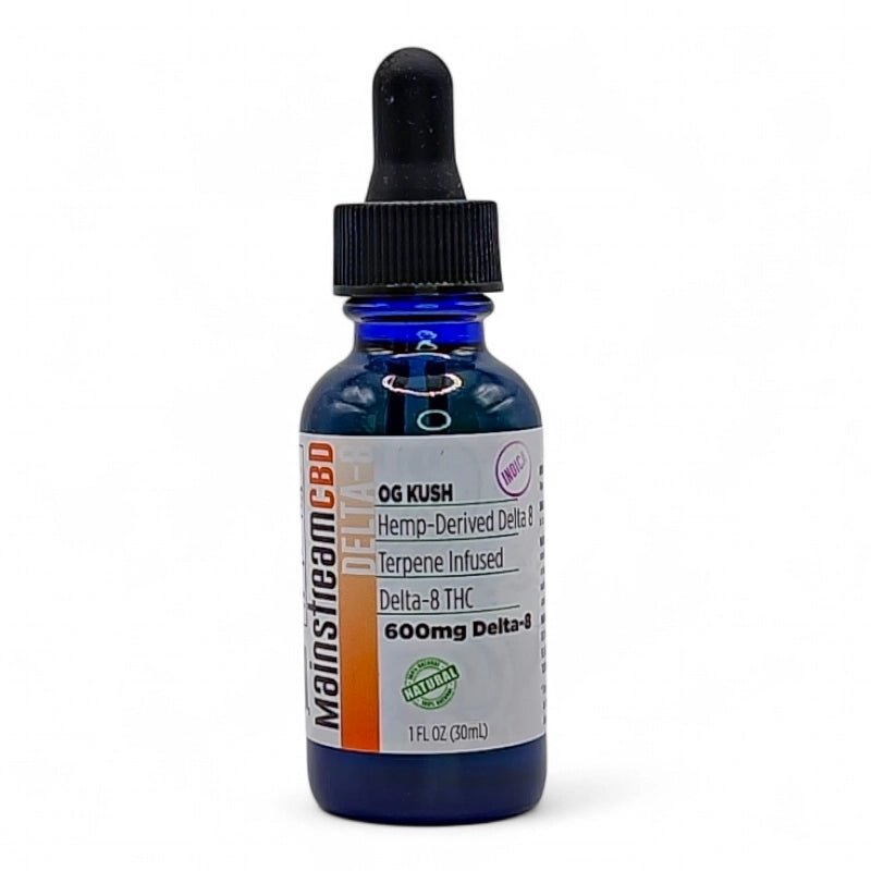 Mainstream CBD OG Kush Delta-8 Tincture 600mg or 1200mg (Indica)