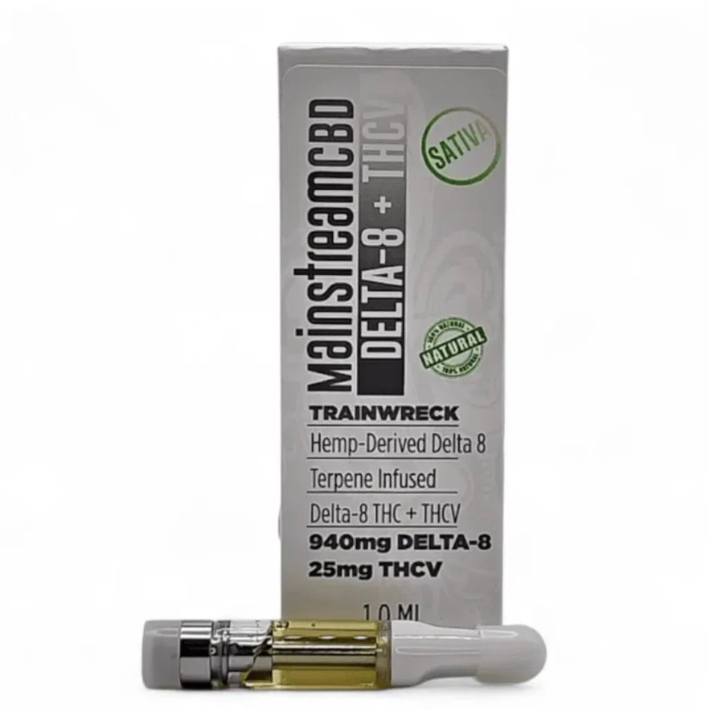Mainstream CBD Delta-8 + THCV Cartridge 1g, Trainwreck (Sativa)