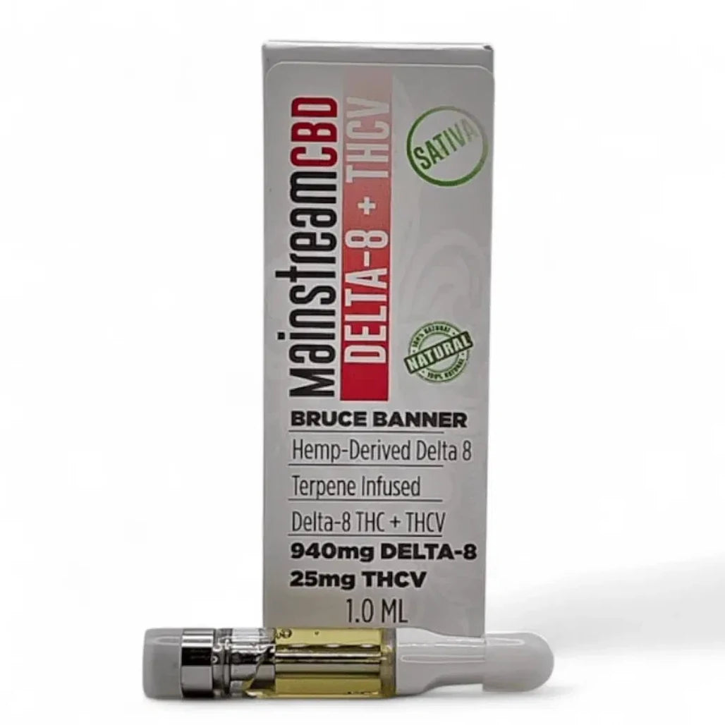 Mainstream CBD Delta-8 + THCV Cartridge 1g, Bruce Banner (Sativa)