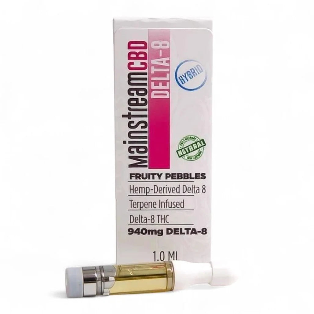 Mainstream CBD Delta-8 Vape Cartridge 980mg, Fruity Pebbles (Hybrid)