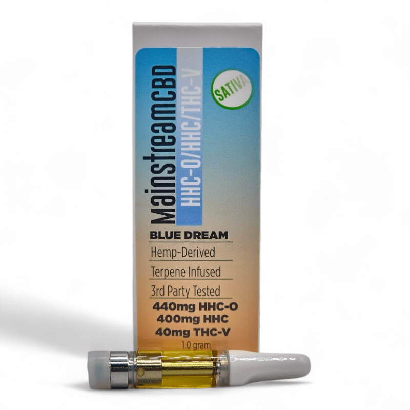 HHC-O + HHC + THC-V Cartridge 1g – Blue Dream (440mg + 400mg + 40mg)