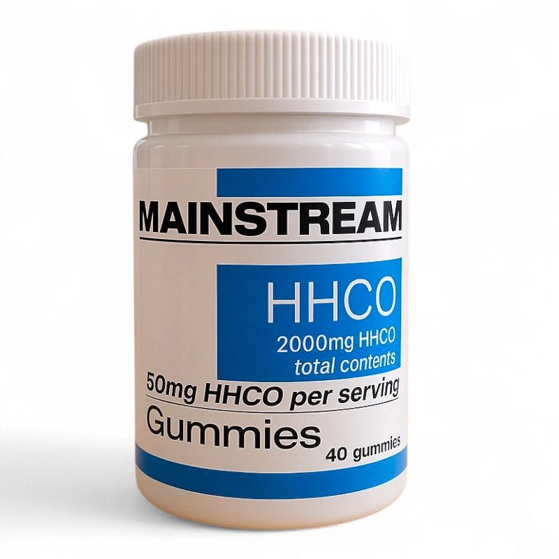 Mainstream CBD HHCO Gummies 50mg – 40 Count Jar (2,000mg Total HHCO) Mixed Fruit