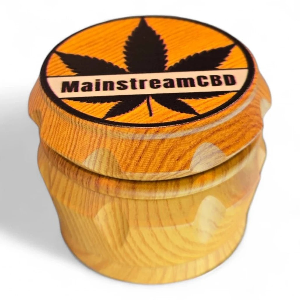 Mainstream CBD small wooden grinder, light wood