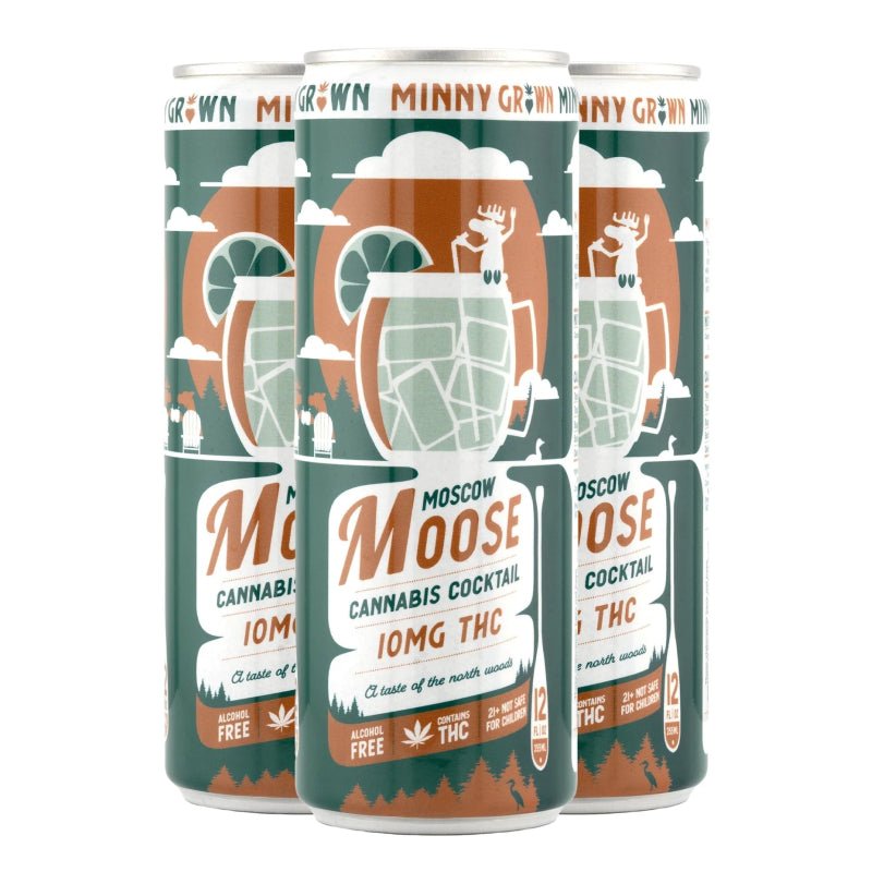 Minny Grown THC Drink 10mg – Mimosa, Moscow Moose, Minnarita, Piña Colada + 6 More