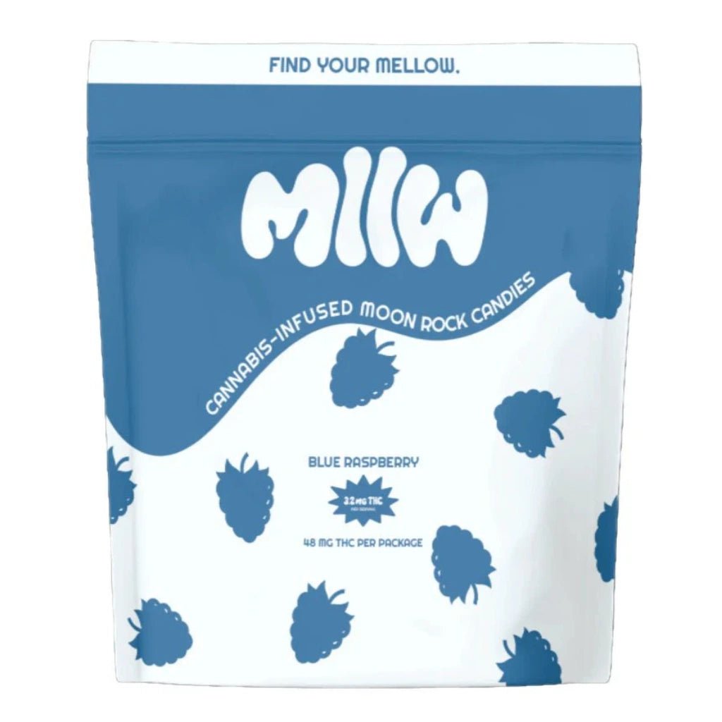 MLLW Blue Raspberry Moon Rocks THC Popping Candy 48mg